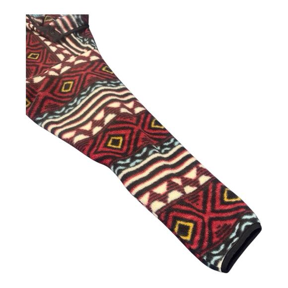 Patagonia Synchilla Sweater Men's Small Saltillo Cinder Red White Snap T Fleece - Picture 6 of 8